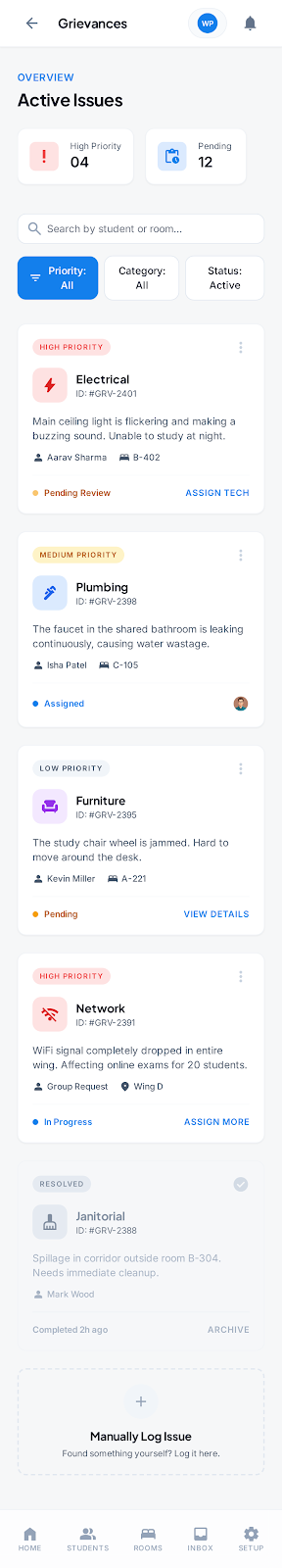 Warden Grievance Manage