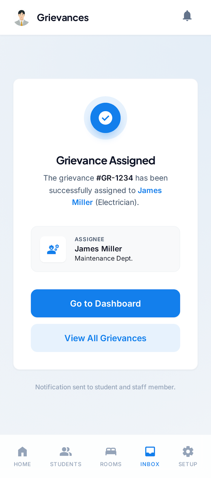 Warden Grievance Success